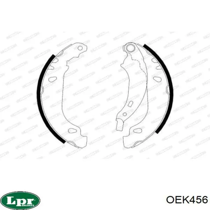 Comprar OEK456 LPR Kit de frenos de tambor, con cilindros, completo
