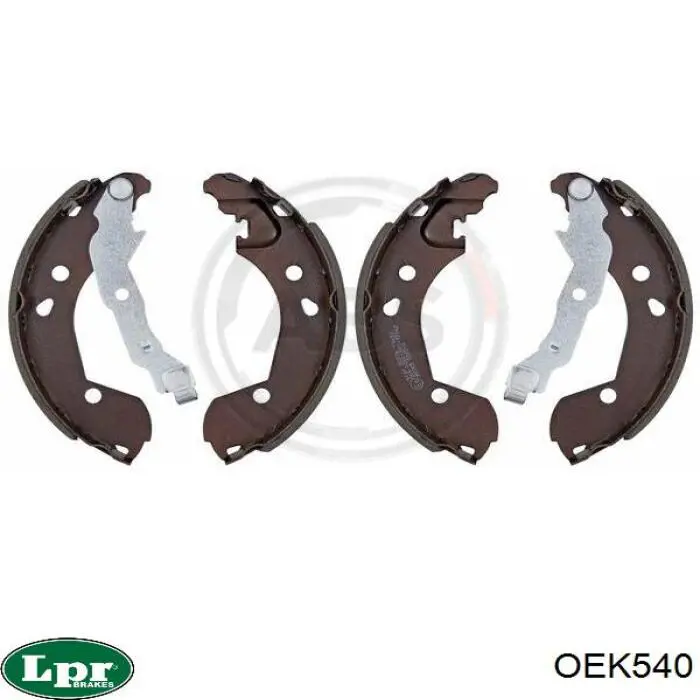 Zapatas de freno traseras LPR OEK540