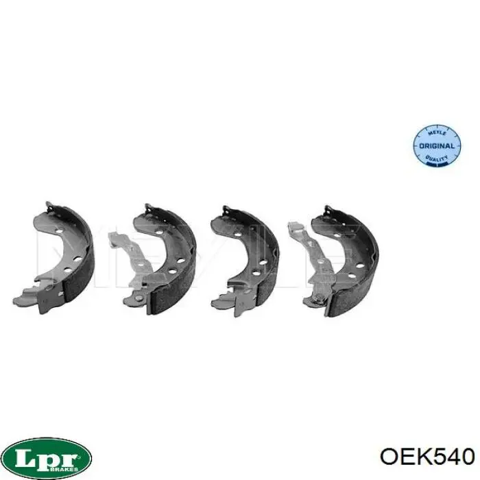 Zapatas de freno de tambor traseras LPR OEK540 precio, desde 89,79 EUR