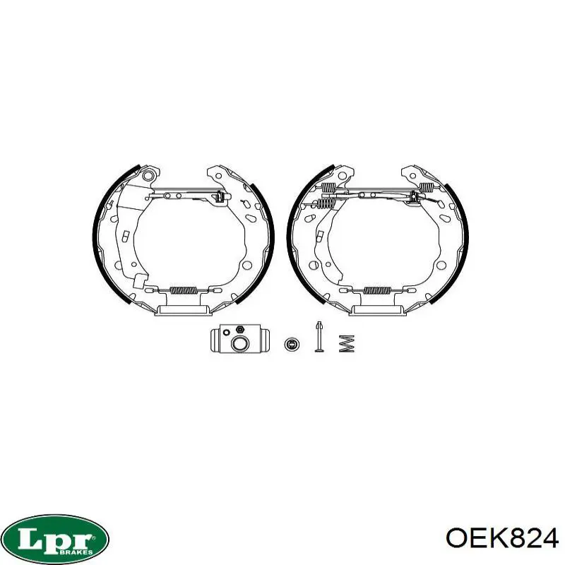 Kit de frenos de tambor, con cilindros, completo 6001549736 Renault (RVI)