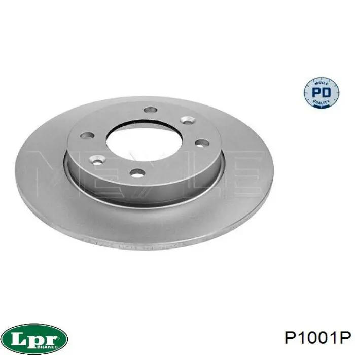 Disco de freno trasero P1001P LPR