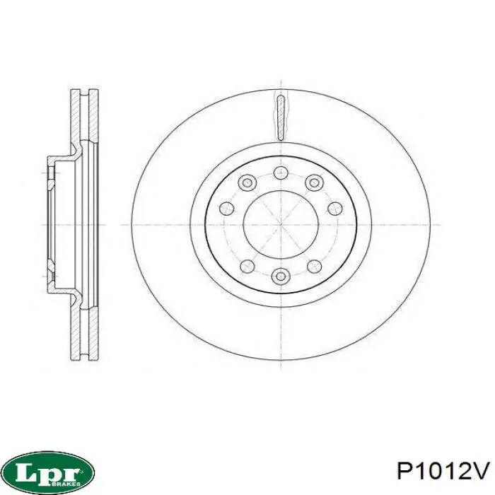 P1012V LPR freno de disco delantero