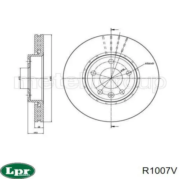 R1007V LPR freno de disco delantero