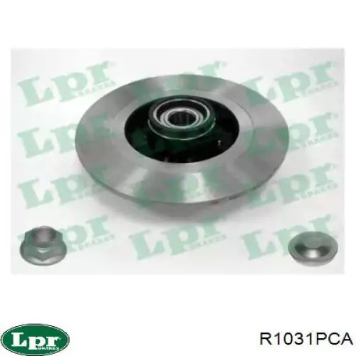 R1031PCA LPR disco de freno trasero