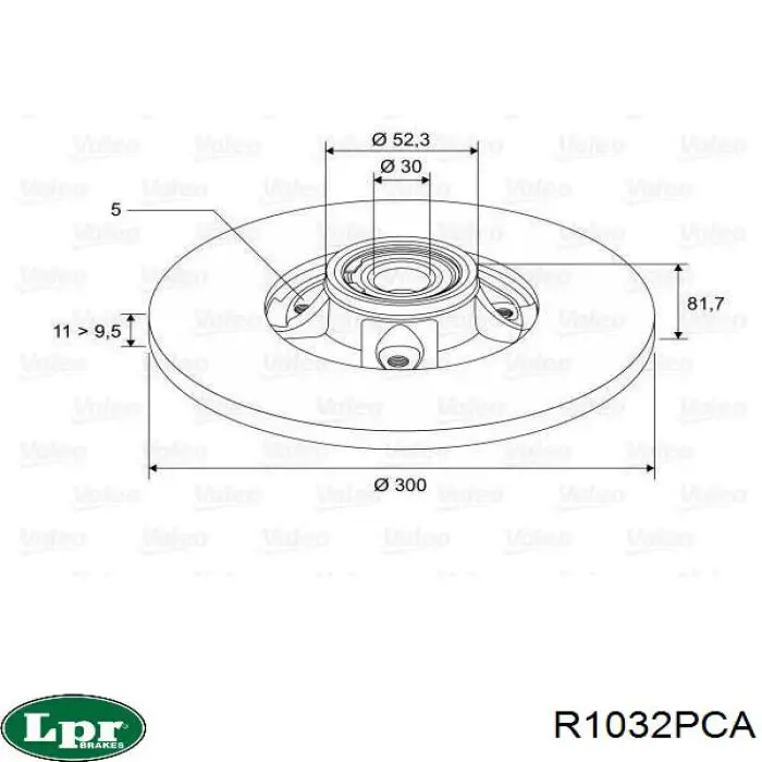 Frenos traseros LPR R1032PCA