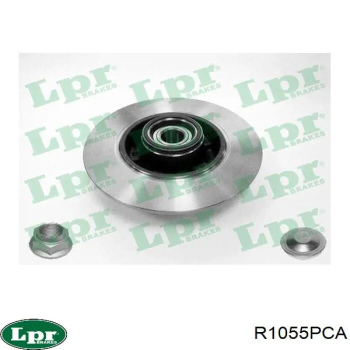 R1055PCA LPR disco de freno trasero