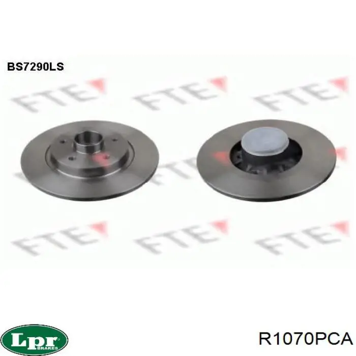 Disco de freno trasero R1070PCA LPR