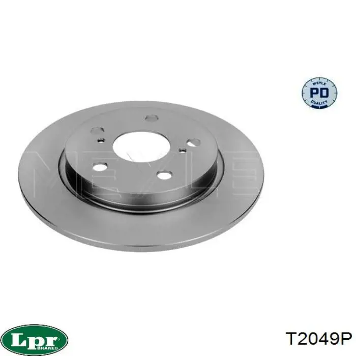 Disco de freno trasero Toyota Auris E15