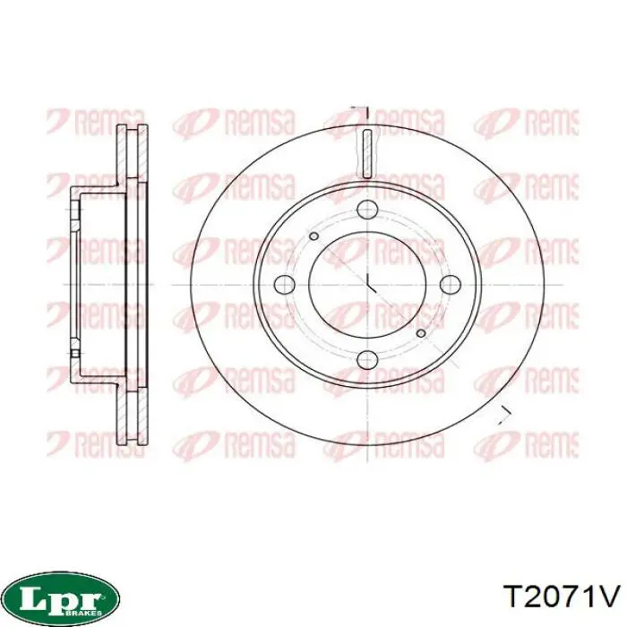 Comprar T2071V LPR Freno de disco delantero