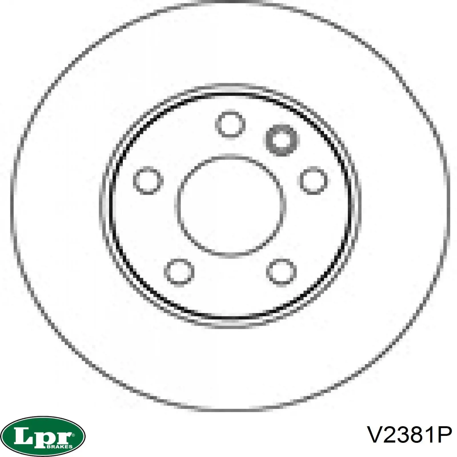 V2381P LPR disco de freno delantero