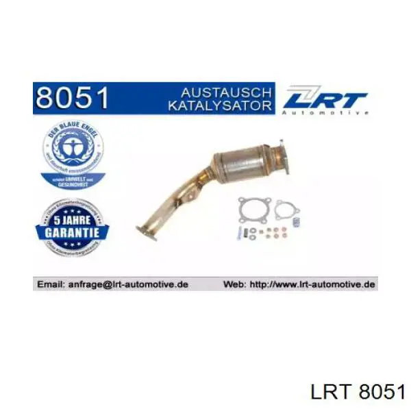 8K0254250QX VAG Catalizador de gasolina y diésel