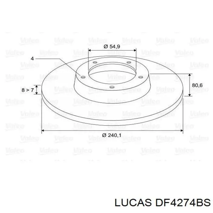 Disco de freno trasero Alfa Romeo 33 905