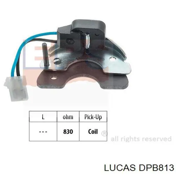 Sensor Hall para Lancia Delta I 831AB0