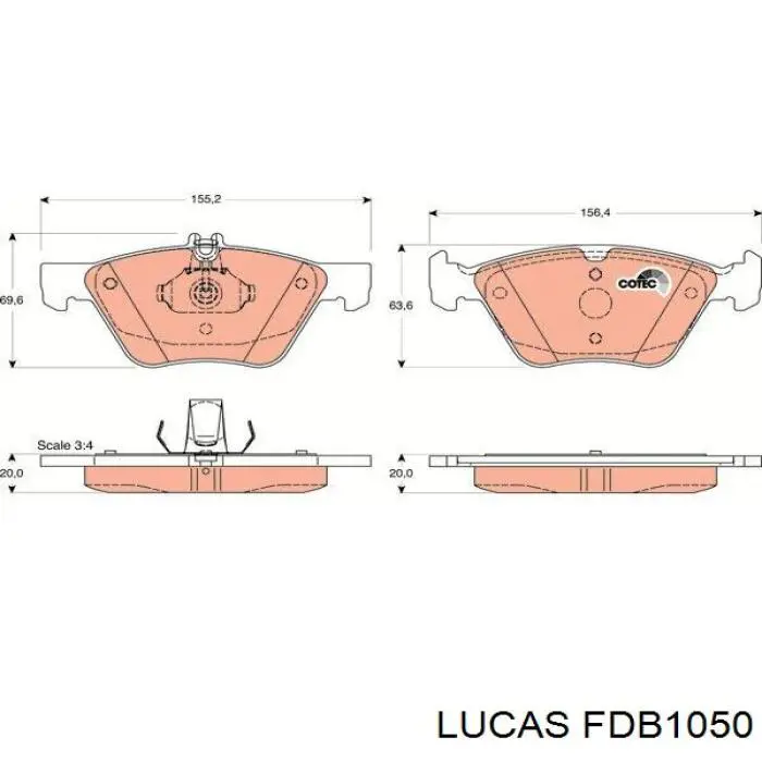 FDB1050 Lucas bomba de combustible principal