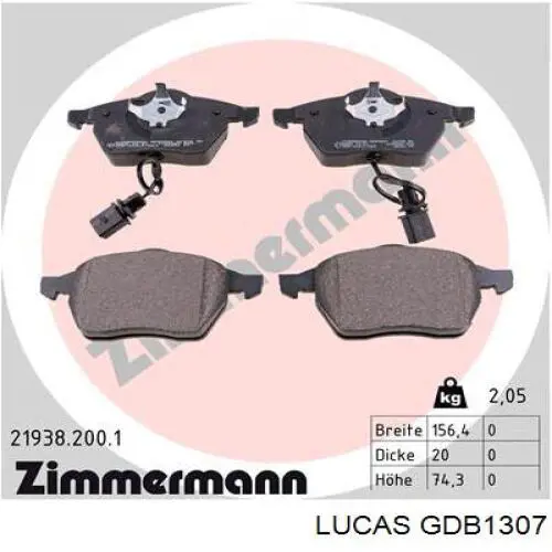 Pastillas de freno delanteras Audi A6 4F2