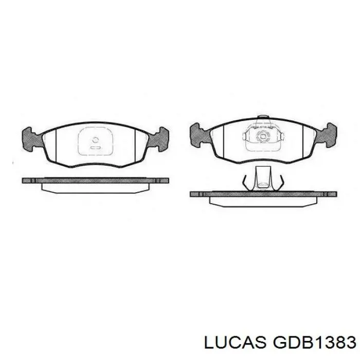 Pastillas de freno delanteras Fiat Punto 2 188