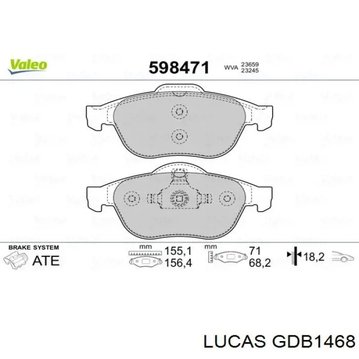 Pastillas de freno delanteras Renault Espace 4 JK0