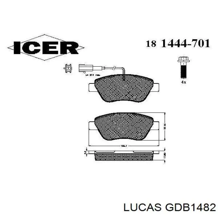 Pastillas de freno delanteras Fiat Stilo 192