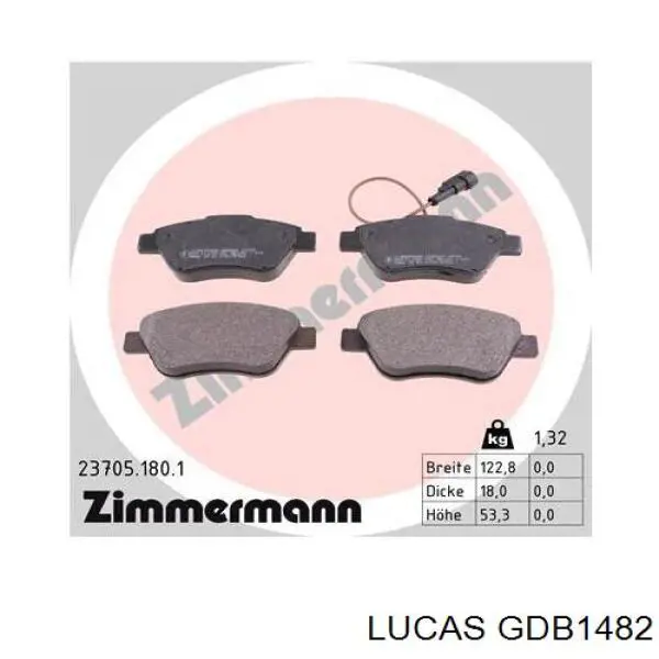 Pastillas de freno delanteras Fiat Stilo 192