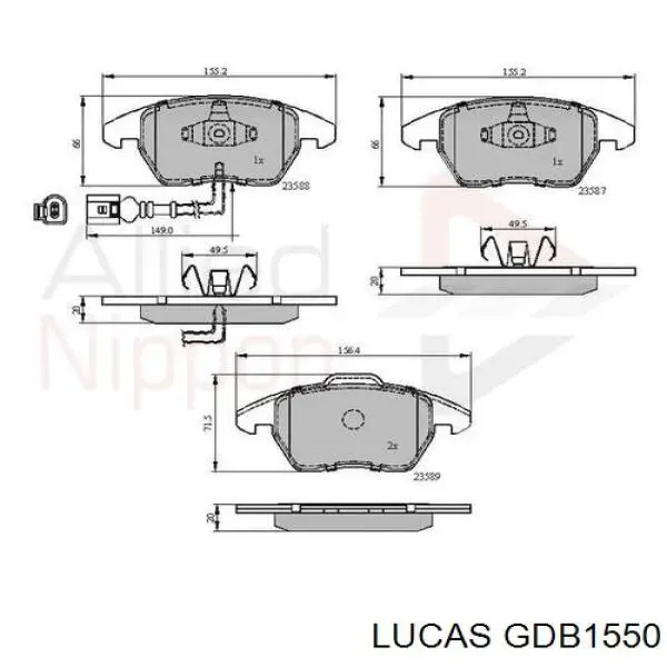 Pastillas de freno delanteras Seat Leon 2 1P1