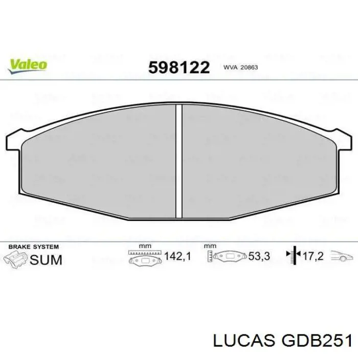 Pastillas de freno delanteras Nissan Patrol Y60