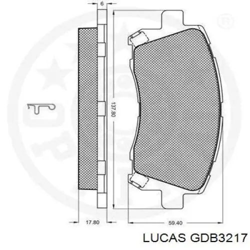 Pastillas de freno delanteras Subaru Legacy 3 BE, BH