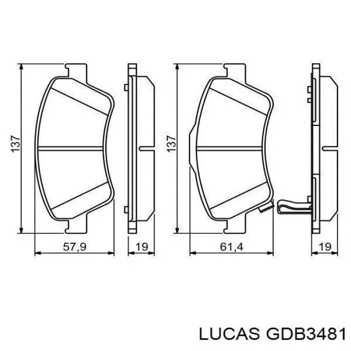 Pastillas de freno delanteras Toyota Corolla E12