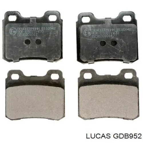 GDB952 Lucas pastillas de freno traseras