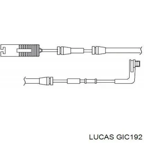 GIC192 Lucas contacto de aviso, desgaste de los frenos