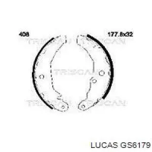 GS6179 Lucas zapatas de frenos de tambor traseras