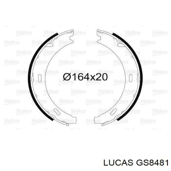 Juego de zapatas de frenos, freno de estacionamiento Mercedes E C124