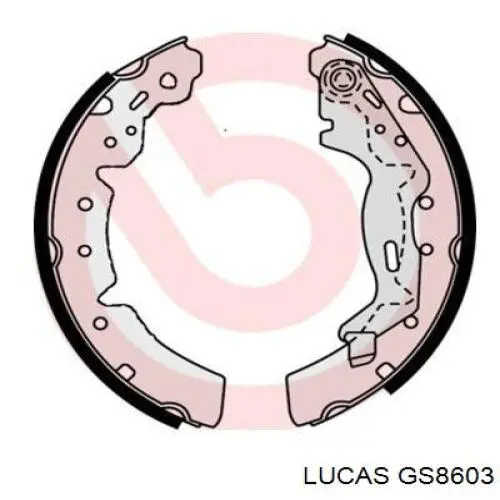 GS8603 Lucas zapatas de frenos de tambor traseras
