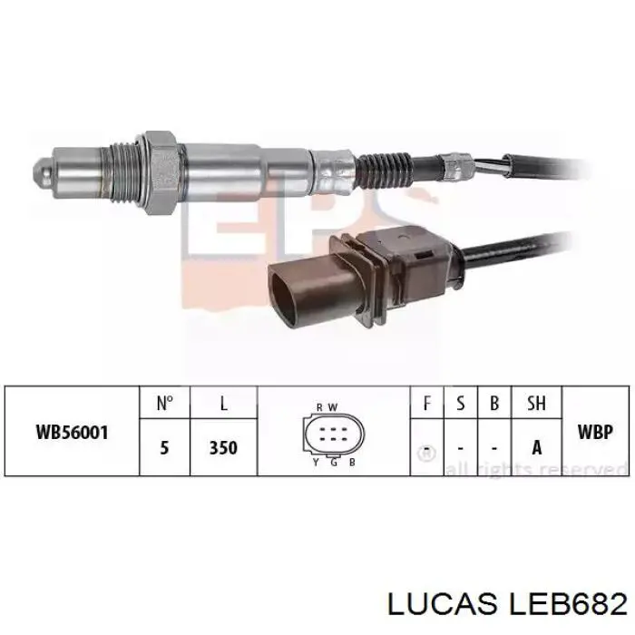 LEB682 Lucas sonda lambda sensor de oxigeno para catalizador