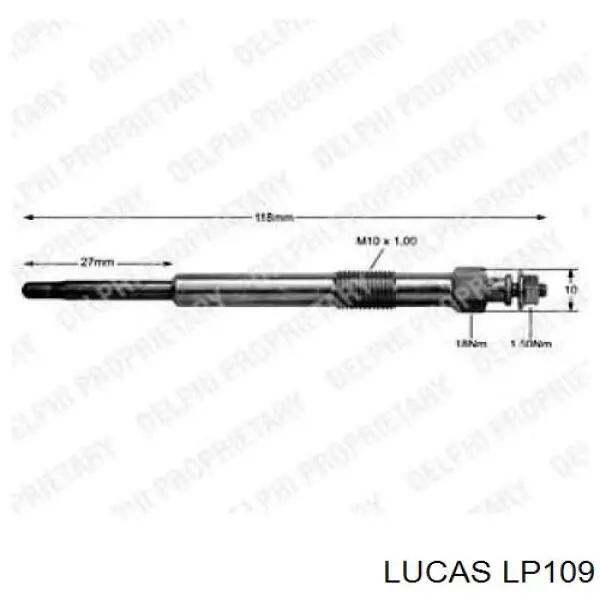 Bujías incandescentes Lucas LP109 precio, desde 10,84 EUR