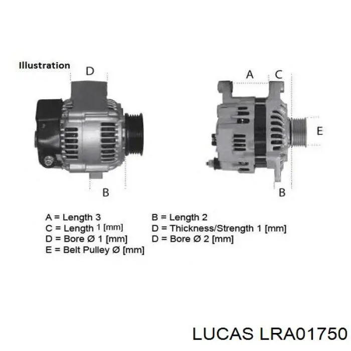 LRA01750 Lucas alternador
