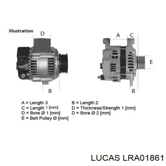 LRA01861 Lucas alternador