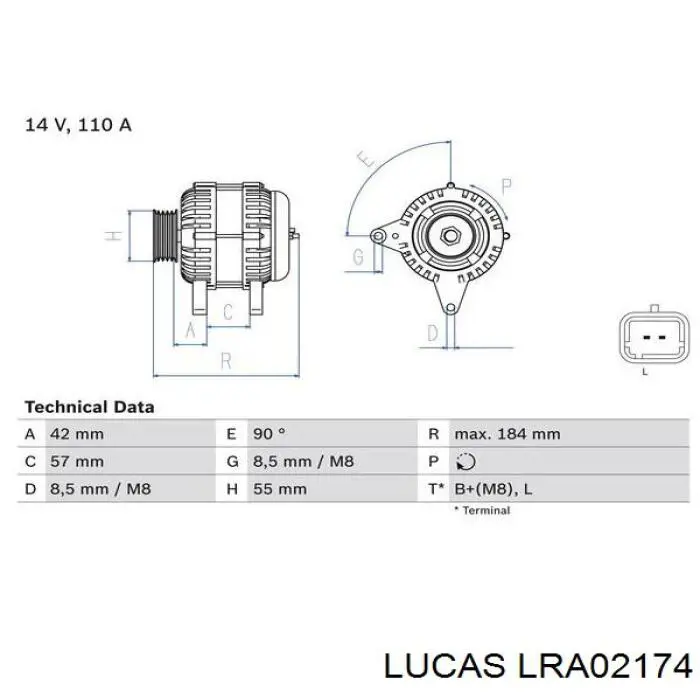 LRA02174 Lucas alternador