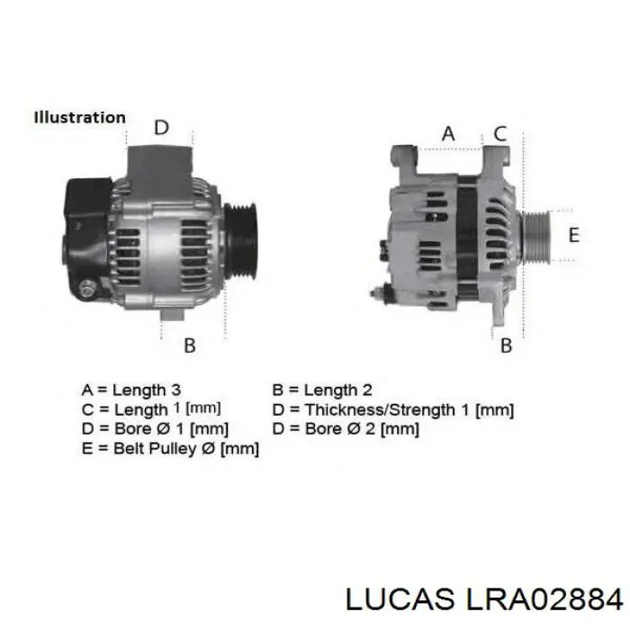 LRA02884 Lucas alternador