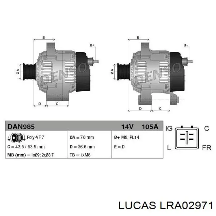 LRA02971 Lucas alternador