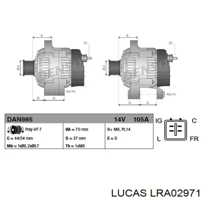 CSC91 Honda Alternador de coche