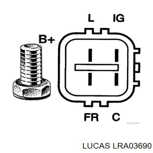 A5TG1991 Mitsubishi Alternador de coche