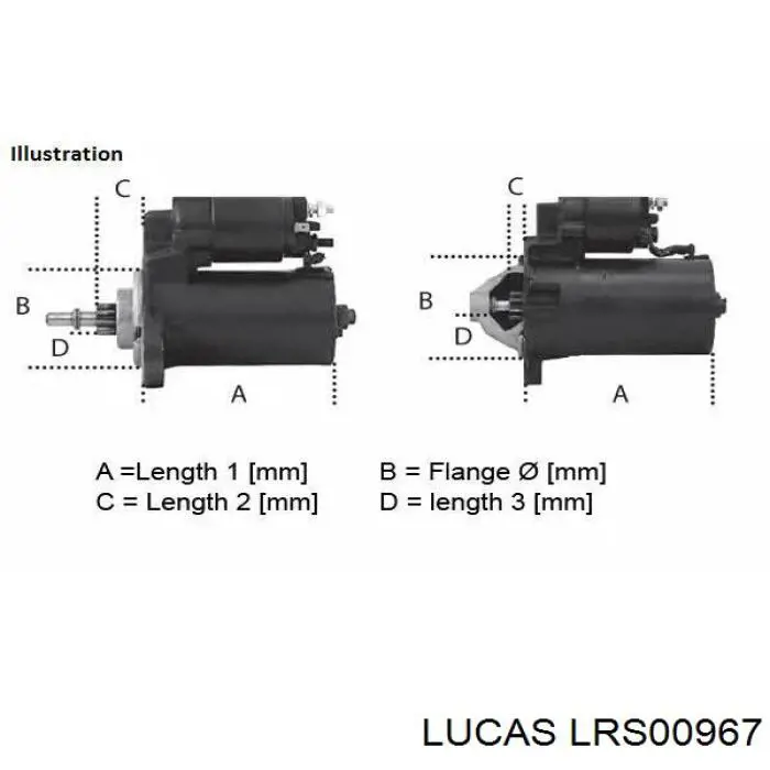 LRS00967 Lucas motor de arranque