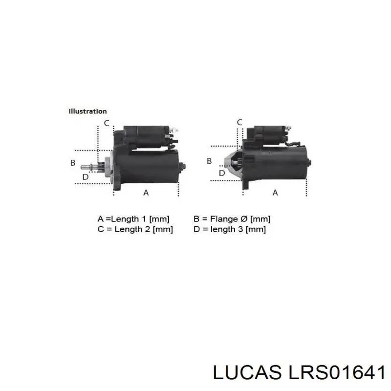 LRS01641 Lucas motor de arranque