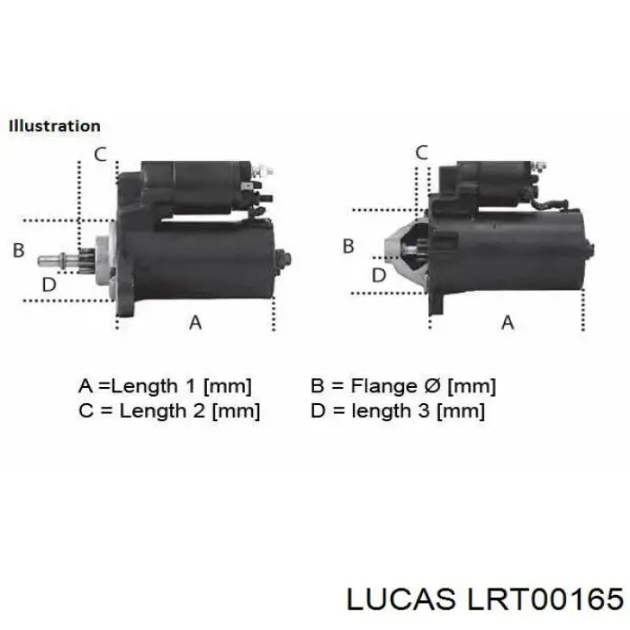 LRT00165 Lucas motor de arranque