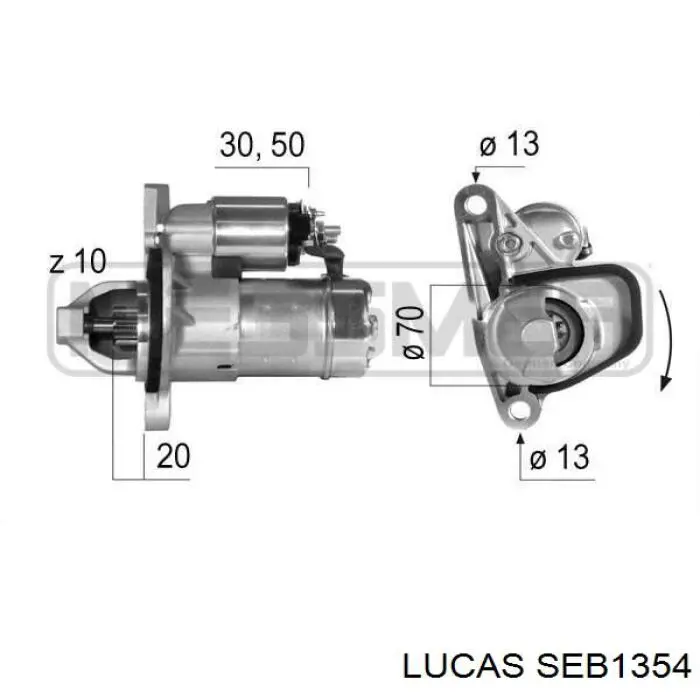 SEB1354 Lucas sensor de posición del cigüeñal