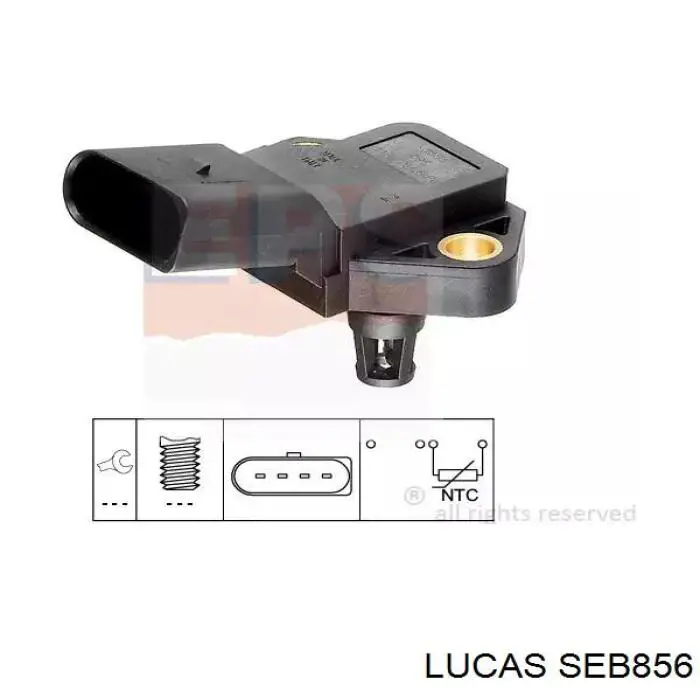 SEB856 Lucas sensor, posición mariposa