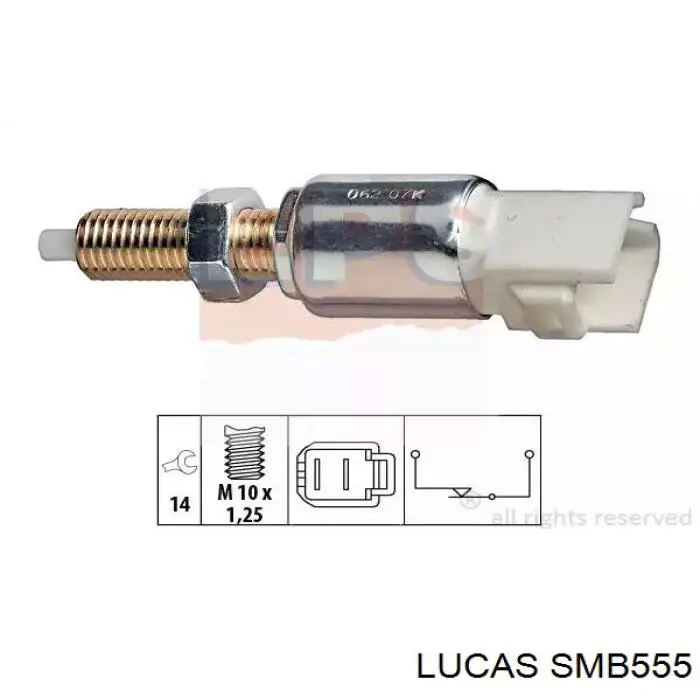 SMB555 Lucas interruptor luz de freno