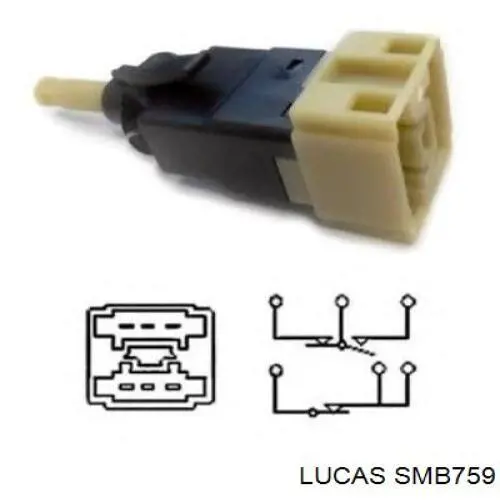 Interruptor de luz de freno SMB759 Lucas