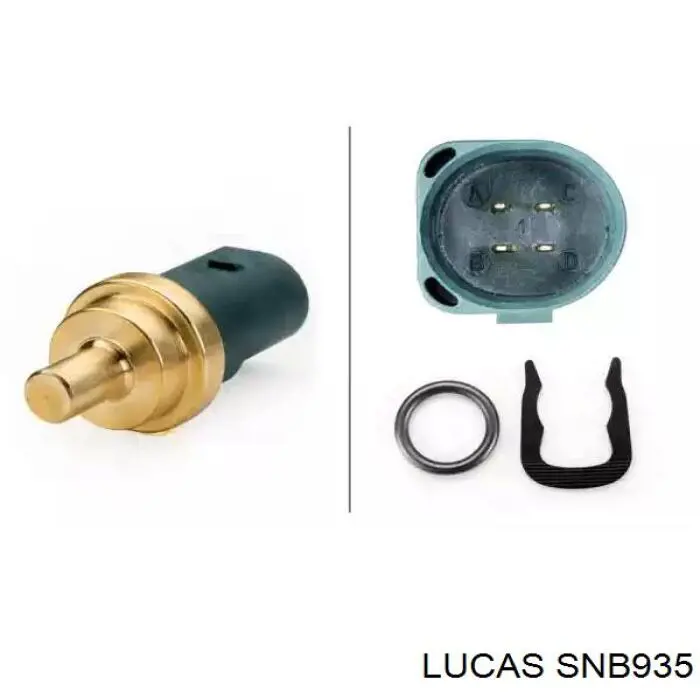 Sensor de temperatura del refrigerante Audi A4 8EC