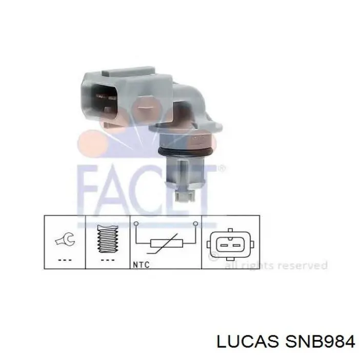 SNB984 Lucas sensor, temperatura del aire de admisión